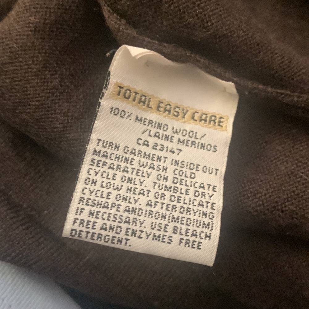 Talbots Split Neck Design Turtleneck Sweater Sz S… - image 7